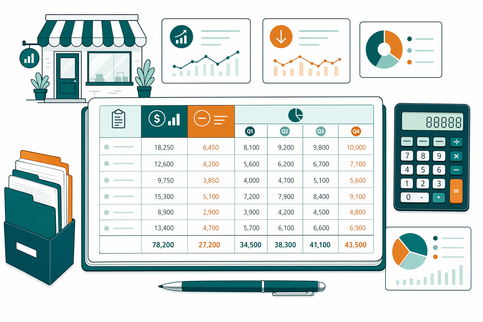 Illustration for Small-business accounting